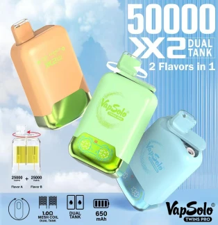 Vapsolo Twins Pro 50000 Puff Eu Warehouse Vape tafladwy